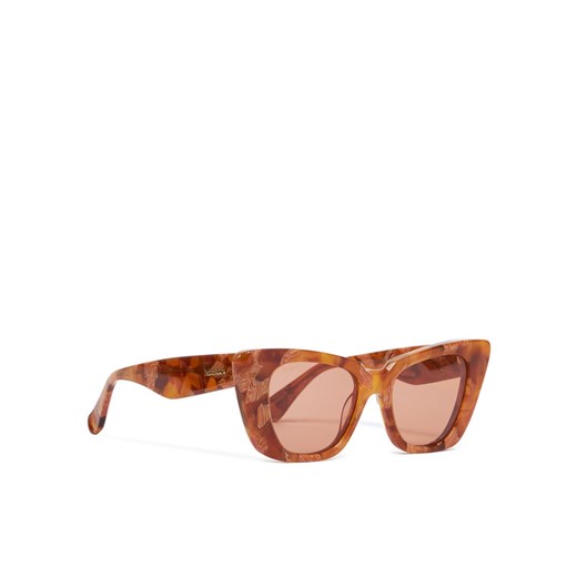 Okulary przeciwsłoneczne Max Mara MM0099 56E Brązowy ze sklepu eobuwie.pl w kategorii Okulary przeciwsłoneczne damskie - zdjęcie 182022498