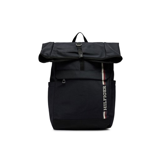 Plecak Tommy Hilfiger Th Monotype Rolltop Backpack AM0AM11792 Granatowy ze sklepu eobuwie.pl w kategorii Plecaki - zdjęcie 182022588