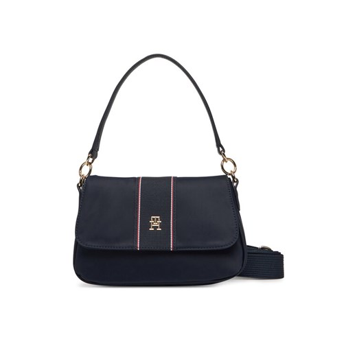 Torebka Tommy Hilfiger Poppy Conv. Crossover Corp AW0AW17168 Granatowy ze sklepu eobuwie.pl w kategorii Listonoszki - zdjęcie 182022706