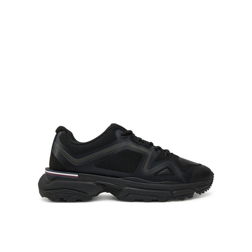 Sneakersy Tommy Hilfiger M Runner Tech Knit Lth Mix FM0FM05344 Czarny ze sklepu eobuwie.pl w kategorii Buty sportowe męskie - zdjęcie 182022719