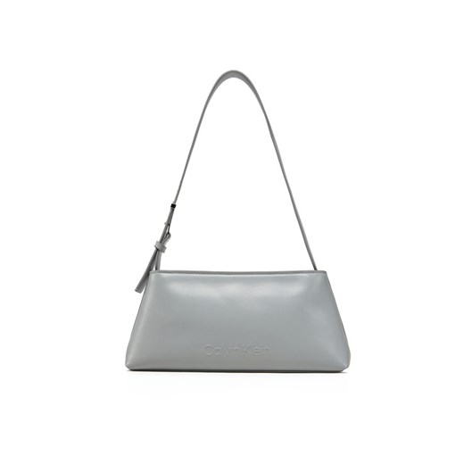 Torebka Calvin Klein Embossed Logo Shoulder Bag K60K612550 Szary ze sklepu eobuwie.pl w kategorii Torebki damskie - zdjęcie 182022778