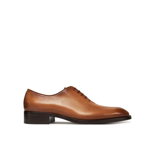 Półbuty BOSS Styl Rill 50534364 Brązowy ze sklepu eobuwie.pl w kategorii Buty eleganckie męskie - zdjęcie 182022789