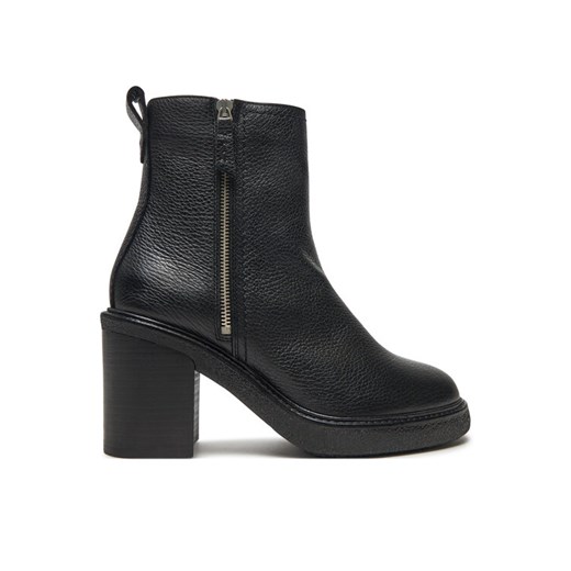 Botki Clarks Cassiano Zip 26178671 Czarny ze sklepu eobuwie.pl w kategorii Botki - zdjęcie 182022815