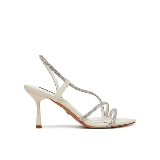 Sandały Nine West R25SS019000 Écru ze sklepu eobuwie.pl w kategorii Sandały damskie - zdjęcie 182023257