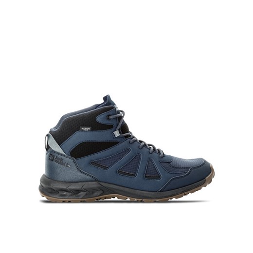 Trekkingi Jack Wolfskin Woodland 2 Texapore Mid M 4051261 Granatowy ze sklepu eobuwie.pl w kategorii Buty trekkingowe męskie - zdjęcie 182023288