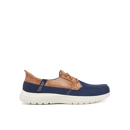 Mokasyny Skechers On-The-Go Flex-Palmilla 136536/NVY Granatowy ze sklepu eobuwie.pl w kategorii Mokasyny damskie - zdjęcie 182023308