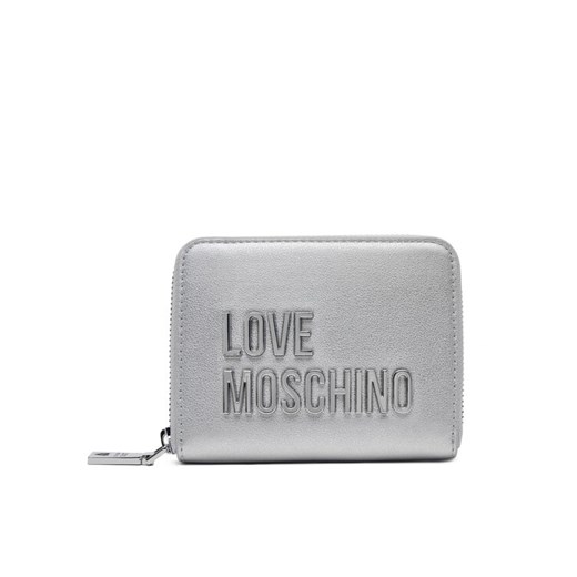 Mały Portfel Damski LOVE MOSCHINO JC5613PP1MKD196B Srebrny ze sklepu eobuwie.pl w kategorii Portfele damskie - zdjęcie 182023505