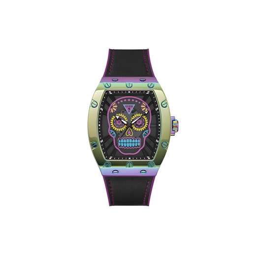 Zegarek Guess Day of The Dead Santa Muerte GW0506G2 Czarny ze sklepu eobuwie.pl w kategorii Zegarki - zdjęcie 182023516