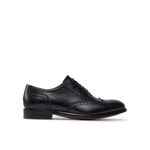 Półbuty Lord Premium Brogues 5501 Czarny ze sklepu eobuwie.pl w kategorii Buty eleganckie męskie - zdjęcie 182023529