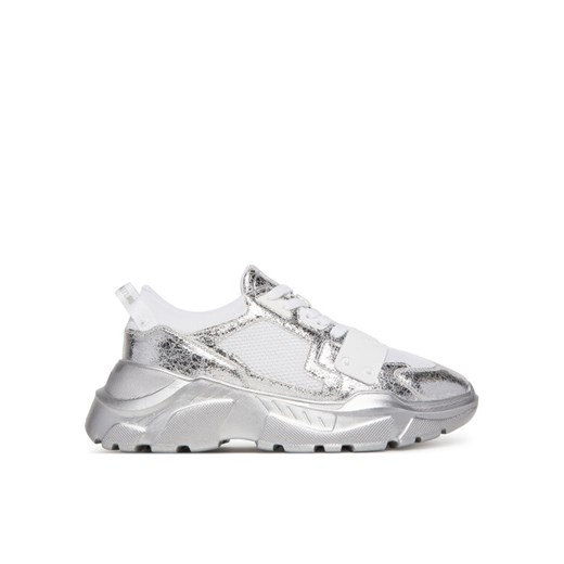 Sneakersy Versace Jeans Couture 78YA3SC4 Srebrny ze sklepu eobuwie.pl w kategorii Buty sportowe męskie - zdjęcie 182023879
