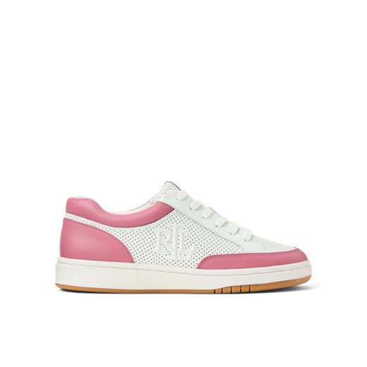 Sneakersy LAUREN RALPH LAUREN Hailey Low-Top Lace-Up 802951391002 Biały ze sklepu eobuwie.pl w kategorii Buty sportowe damskie - zdjęcie 182023958