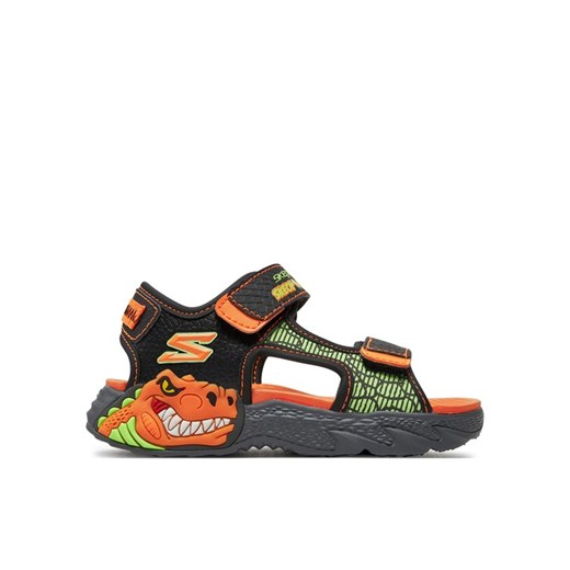 Sandały Skechers Creature-Splash- 400614L/BKOR Czarny ze sklepu eobuwie.pl w kategorii Sandały dziecięce - zdjęcie 182023969