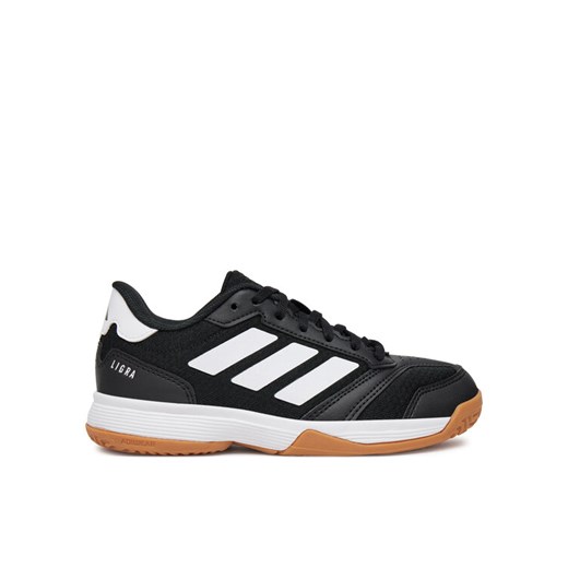 Buty halowe adidas Ligra 8 Indoor Shoes Kids JR0744 Czarny ze sklepu eobuwie.pl w kategorii Buty sportowe dziecięce - zdjęcie 182024005