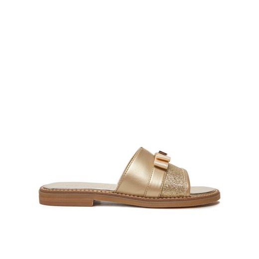 Klapki Tommy Hilfiger Sandal T4A2-33942-0572 M Złoty ze sklepu eobuwie.pl w kategorii Klapki dziecięce - zdjęcie 182024045