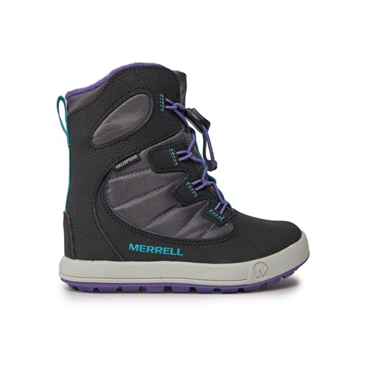 Śniegowce Merrell Snow Bank 4.0 Wtrpf Mk167148 Czarny ze sklepu eobuwie.pl w kategorii Buty zimowe dziecięce - zdjęcie 182024085