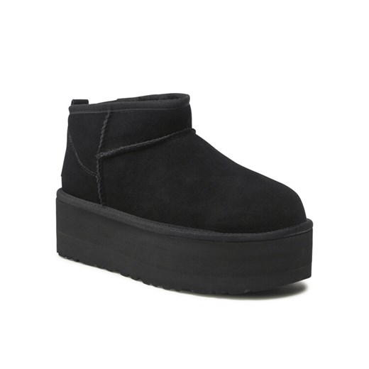 Śniegowce Ugg W Classic Ultra Mini Platform 1135092 Czarny ze sklepu eobuwie.pl w kategorii Śniegowce damskie - zdjęcie 182024237