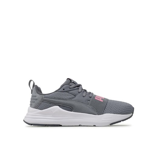 Sneakersy Puma Wired Run Pure Jr 390847 07 Szary ze sklepu eobuwie.pl w kategorii Buty sportowe dziecięce - zdjęcie 182024468