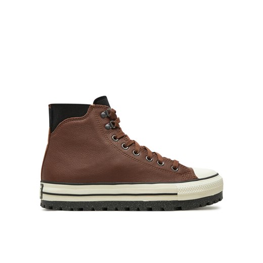 Trzewiki Converse Chuck Taylor All Star City Trek Waterproof A08559C Brązowy ze sklepu eobuwie.pl w kategorii Buty zimowe męskie - zdjęcie 182024568