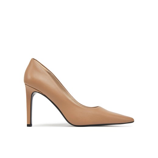 Szpilki Calvin Klein Heel Pump 90 - Lth HW0HW02336 Brązowy ze sklepu eobuwie.pl w kategorii Czółenka - zdjęcie 182024788