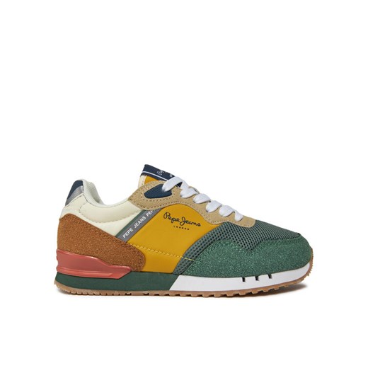 Sneakersy Pepe Jeans London Urban B PBS40002 Zielony Pepe Jeans 32 eobuwie.pl