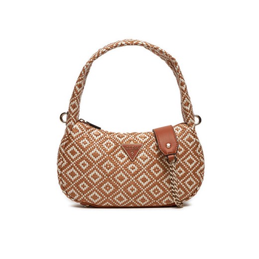 Torebka Guess Rianee Hobo HWWR92 28020 Brązowy ze sklepu eobuwie.pl w kategorii Torebki bagietki - zdjęcie 182025095