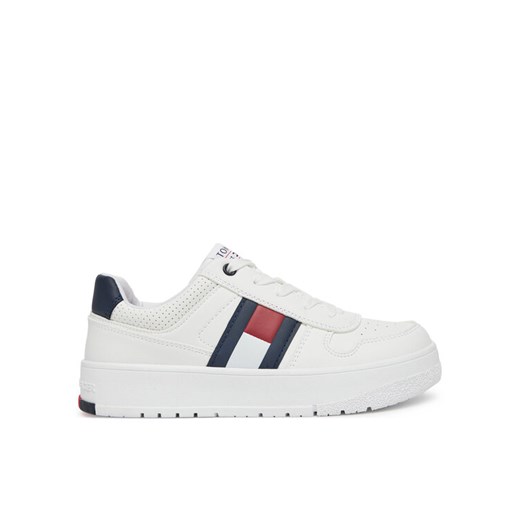 Sneakersy Tommy Hilfiger Flag Low Cut Velcro Sneaker T3X9-33859-1355 S Biały ze sklepu eobuwie.pl w kategorii Buty sportowe dziecięce - zdjęcie 182025185