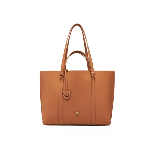 Torebka PINKO Carrie Shopper Big AI 24-25 PLTT 102832 A1LF Beżowy ze sklepu eobuwie.pl w kategorii Torby Shopper bag - zdjęcie 182025247