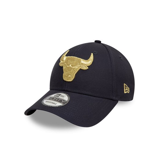 Czapka z daszkiem New Era Chicago Bulls Metallic 9FORTY 60595196 Granatowy ze sklepu eobuwie.pl w kategorii Czapki z daszkiem damskie - zdjęcie 182025387
