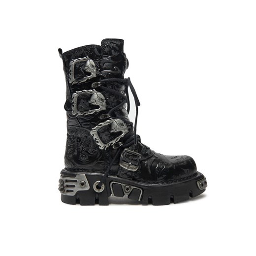 Glany NEW ROCK M-391-S4 Czarny ze sklepu eobuwie.pl w kategorii Workery damskie - zdjęcie 182025447