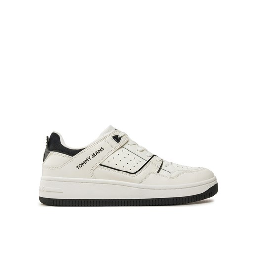 Sneakersy Tommy Jeans Tjm Basket Retro Cupsole Wl EM0EM01464 Biały ze sklepu eobuwie.pl w kategorii Buty sportowe męskie - zdjęcie 182025537