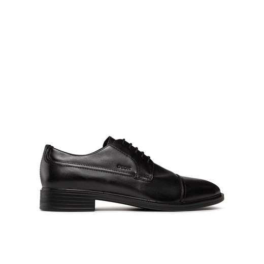 Półbuty Geox U Gladwin B U024WB 00043 C9999 Czarny ze sklepu eobuwie.pl w kategorii Buty eleganckie męskie - zdjęcie 182025897