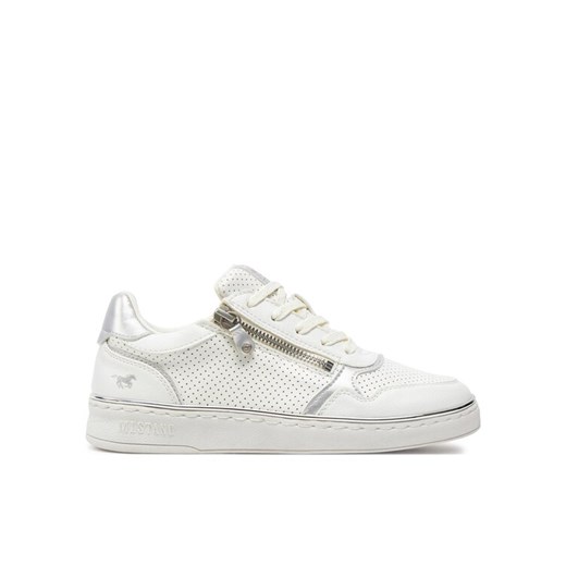 Sneakersy Mustang 1300313 Biały ze sklepu eobuwie.pl w kategorii Buty sportowe damskie - zdjęcie 182025898
