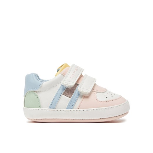 Sneakersy Tommy Hilfiger Flag Low Cut Velcro T0A9-33720-1528 Biały ze sklepu eobuwie.pl w kategorii Buty sportowe dziecięce - zdjęcie 182026057