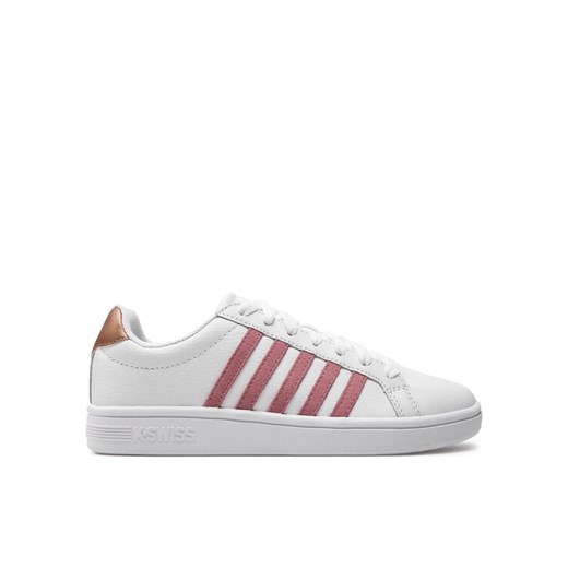 Sneakersy K-Swiss Court Tiebreak 97011-169-M Biały ze sklepu eobuwie.pl w kategorii Buty sportowe damskie - zdjęcie 182026075