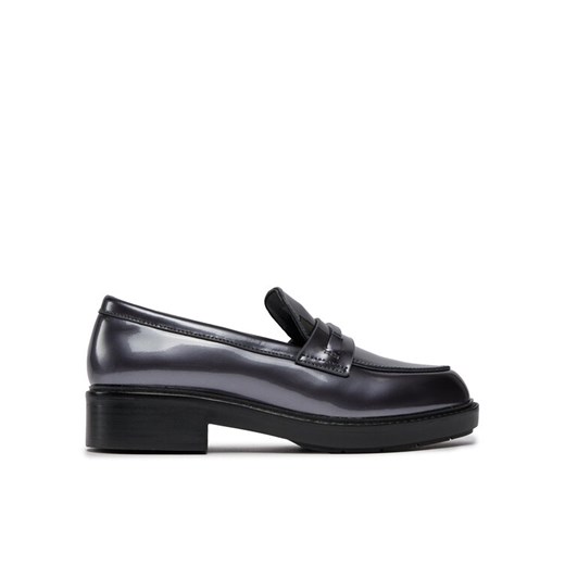 Loafersy Calvin Klein Rubber Sole Loafer W/Hw - Pearl HW0HW02002 Czarny ze sklepu eobuwie.pl w kategorii Półbuty damskie - zdjęcie 182026106
