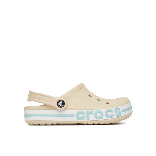 Klapki Crocs BAYABAND CLOG 205089-1LI Beżowy ze sklepu eobuwie.pl w kategorii Klapki damskie - zdjęcie 182026118