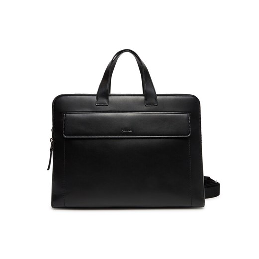 Torba na laptopa Calvin Klein Ck Sleek 2G Laptop Bag K50K512936 Czarny ze sklepu eobuwie.pl w kategorii Torby na laptopa - zdjęcie 182026489