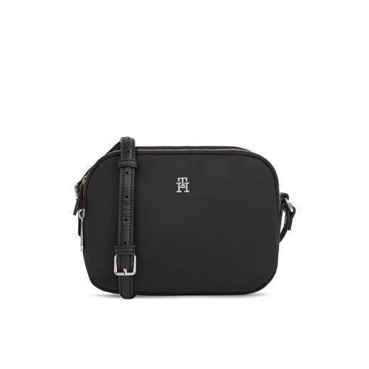 Torebka Tommy Hilfiger Poppy Th Crossover AW0AW15638 Czarny ze sklepu eobuwie.pl w kategorii Listonoszki - zdjęcie 182026599