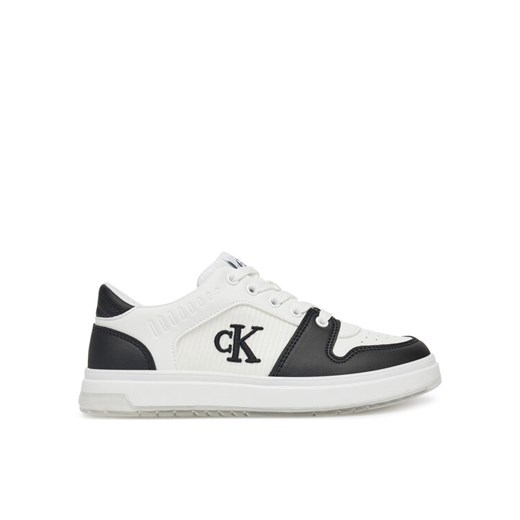 Sneakersy Calvin Klein Jeans Low Cut Lace-Up Sneaker V3X9-82093-1697 S Biały ze sklepu eobuwie.pl w kategorii Buty sportowe dziecięce - zdjęcie 182026809