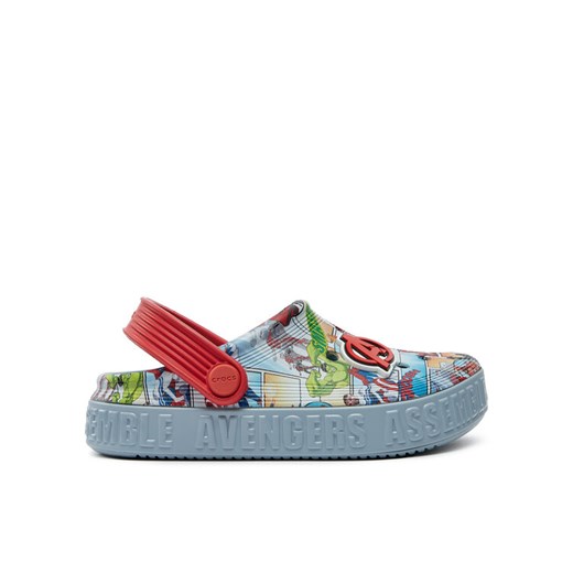 Klapki Crocs Avengers Off Court Clog K 209943 Niebieski ze sklepu eobuwie.pl w kategorii Klapki dziecięce - zdjęcie 182026998