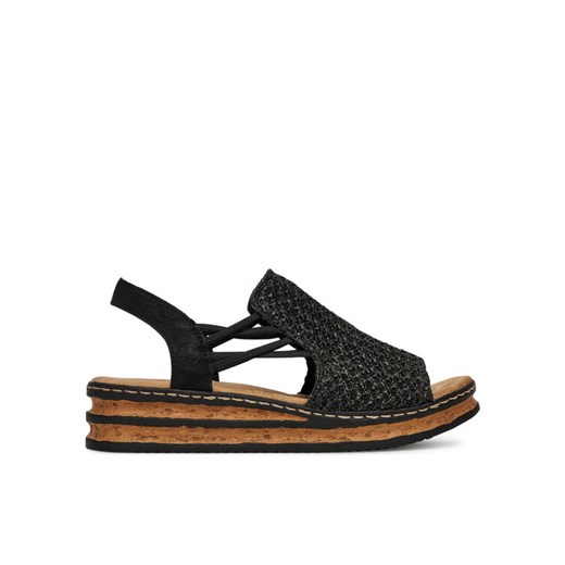 Sandały Rieker 62941-00 Czarny Rieker 37 eobuwie.pl