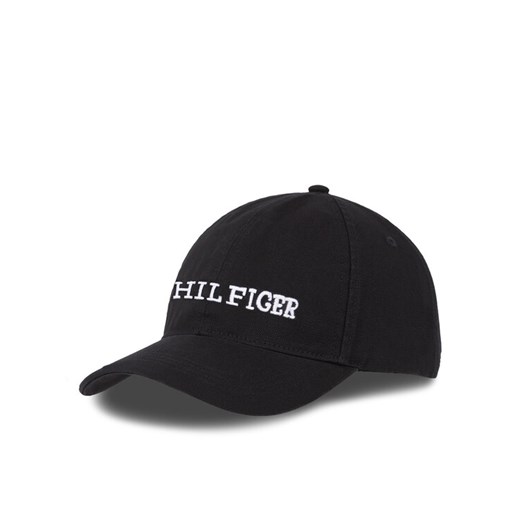 Czapka z daszkiem Tommy Hilfiger Th Monotype Soft 6 Panel Cap AM0AM12154 Czarny ze sklepu eobuwie.pl w kategorii Czapki z daszkiem męskie - zdjęcie 182027136