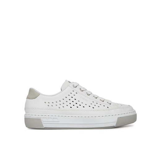Sneakersy Rieker L8849-80 Biały ze sklepu eobuwie.pl w kategorii Buty sportowe damskie - zdjęcie 182027185