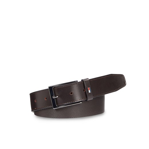 Pasek Męski Tommy Hilfiger Layton 3.5 AM0AM11230 Brązowy ze sklepu eobuwie.pl w kategorii Paski męskie - zdjęcie 182027196