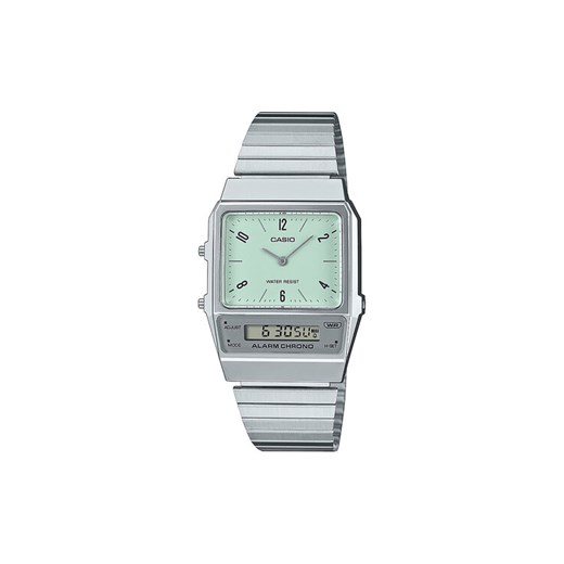 Zegarek Casio Vintage Classic AQ-800E-3AEF Srebrny ze sklepu eobuwie.pl w kategorii Zegarki - zdjęcie 182027335