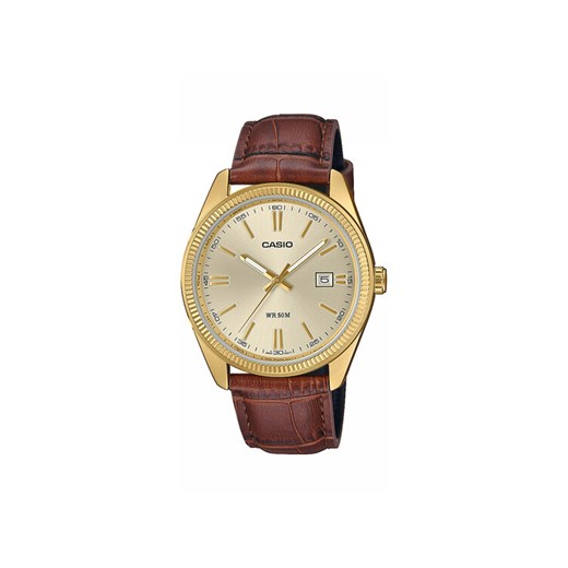 Zegarek Casio Timeless Collection MTP-1302PGL-9AVEF Brązowy ze sklepu eobuwie.pl w kategorii Zegarki - zdjęcie 182027368