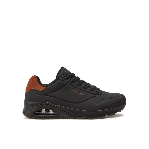 Sneakersy Skechers Uno - Suited On Air 183004 Czarny ze sklepu eobuwie.pl w kategorii Buty sportowe męskie - zdjęcie 182027378