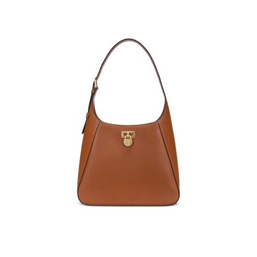 Torebka LAUREN RALPH LAUREN Large Tanner Shoulder Bag 431956790001 Brązowy ze sklepu eobuwie.pl w kategorii Torebki damskie - zdjęcie 182027386