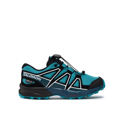 Buty do biegania Salomon Speedcross Waterproof L47457800 Niebieski ze sklepu eobuwie.pl w kategorii Buty trekkingowe dziecięce - zdjęcie 182027425