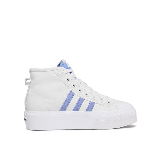 Sneakersy adidas Nizza Platform Mid FZ6189 Biały ze sklepu eobuwie.pl w kategorii Trampki damskie - zdjęcie 182027536